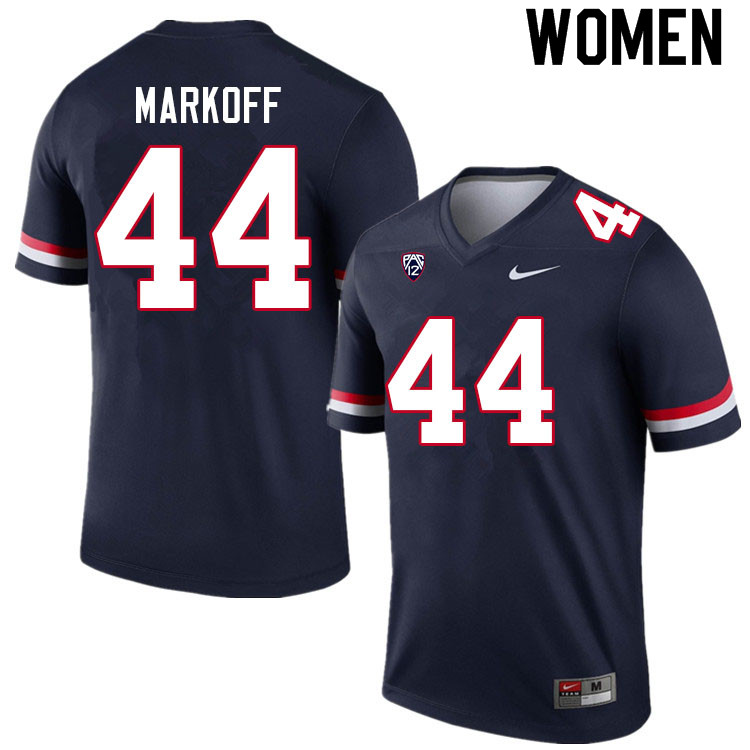 Women #44 Clay Markoff Arizona Wildcats College Football Jerseys Sale-Navy - Click Image to Close